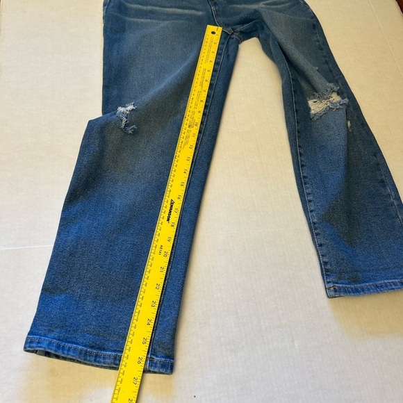 Rachel Roy Blue Distressed Women Trendy Girlfriend Jeans Sz-10. X16 - Picture 8 of 9